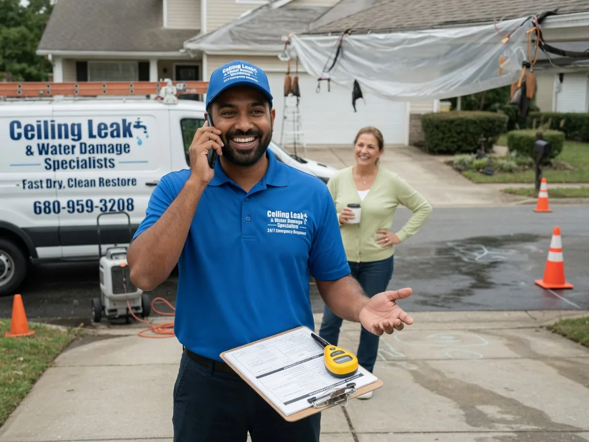 Ceiling Leak Cleanup Dorset, OH FAQs